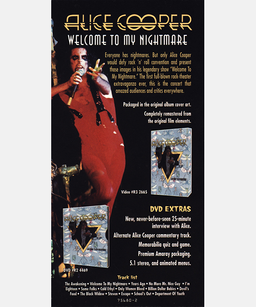 Welcome To My Nightmare DVD Release Advert (1999)