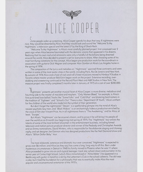 Alice Cooper Bio - Page 1