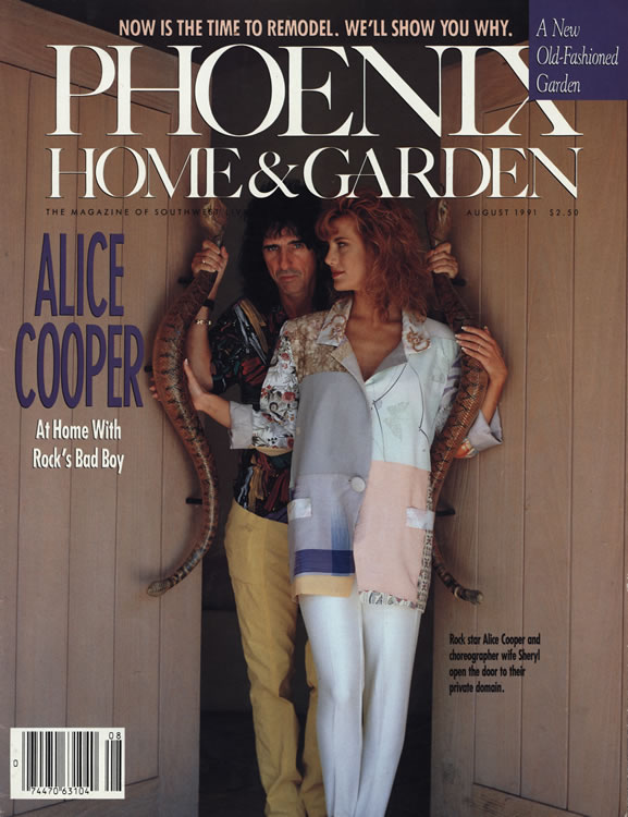 Articles Phoenix Home And Garden August 1991 Alice Cooper Echive